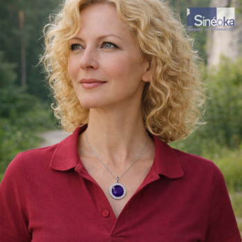 Pendentif tchèque Vlasta Purple Velvet en cristaux... 2