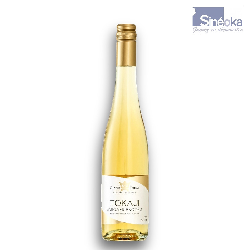 Bouteille de Tokay Sargamuskotaly vendanges tardive du domaine Grand