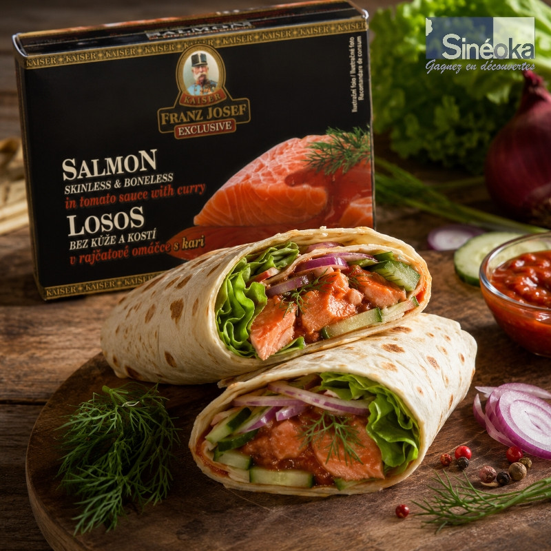 Wrap avec du saumon tomate curry Franz Josef Kaiser