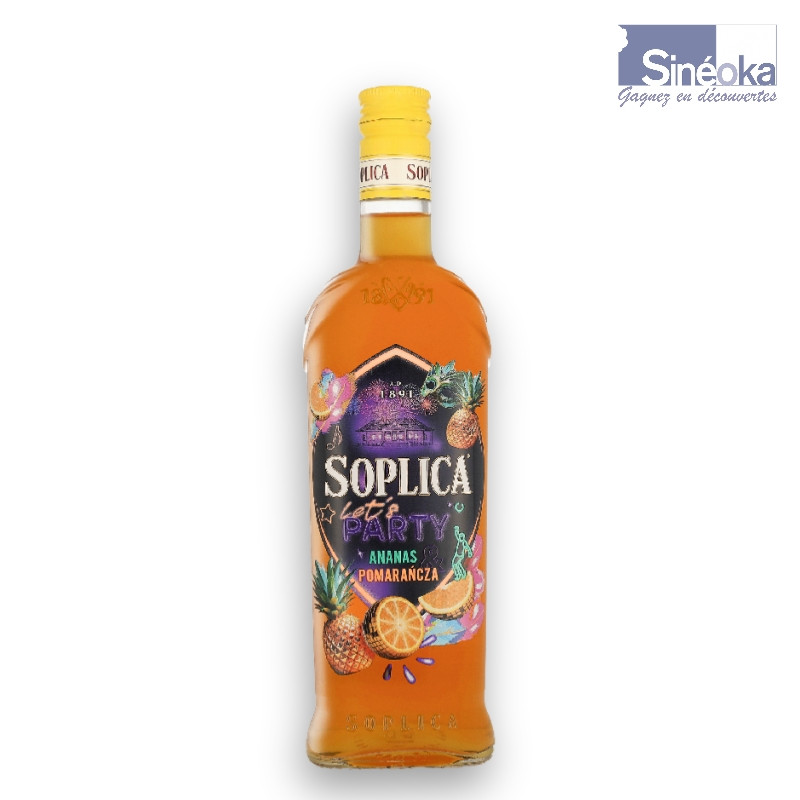Bouteille de Soplica Ananas & Orange une liqueur de vodka polonaise
