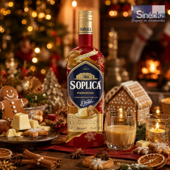 Bouteille de liqueur Soplica Wedel Pain d’épices & Chocolat blanc 2