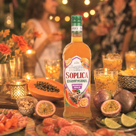 Liqueur de vodka Soplica Fruit de la passion & Papaye – Marakuja Papaja – 21 % – 0,5 l