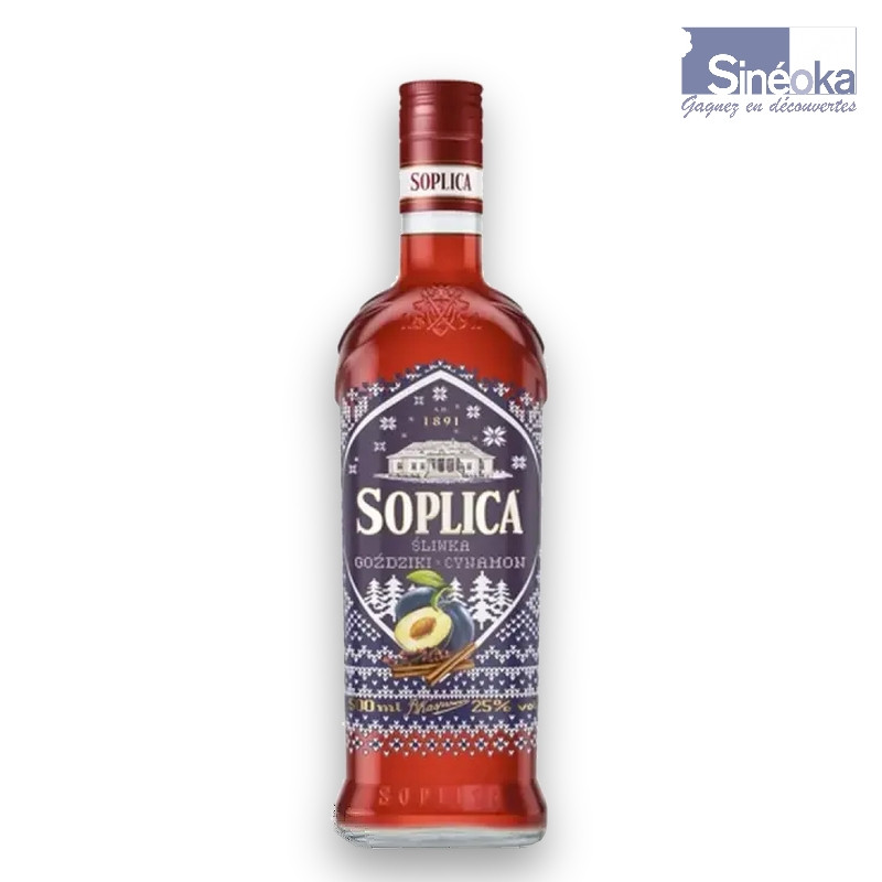 Bouteille de Liqueur de vodka Soplica Prune, Girofle & Cannelle – Śliwka Goździki Cynamon