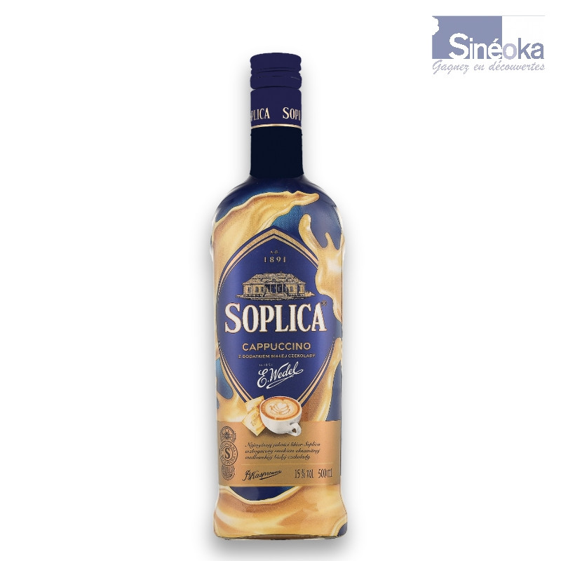 Soplica Wedel Cappuccino – Bouteille de liqueur de vodka gourmande de Pologne