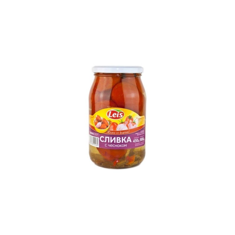 Tomates "Slivka" marinées à l'ail - 1l