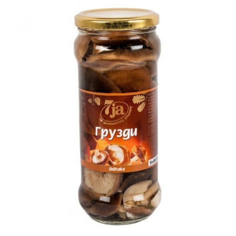 Shitake marinés (Lentins du Chêne) - 530 g