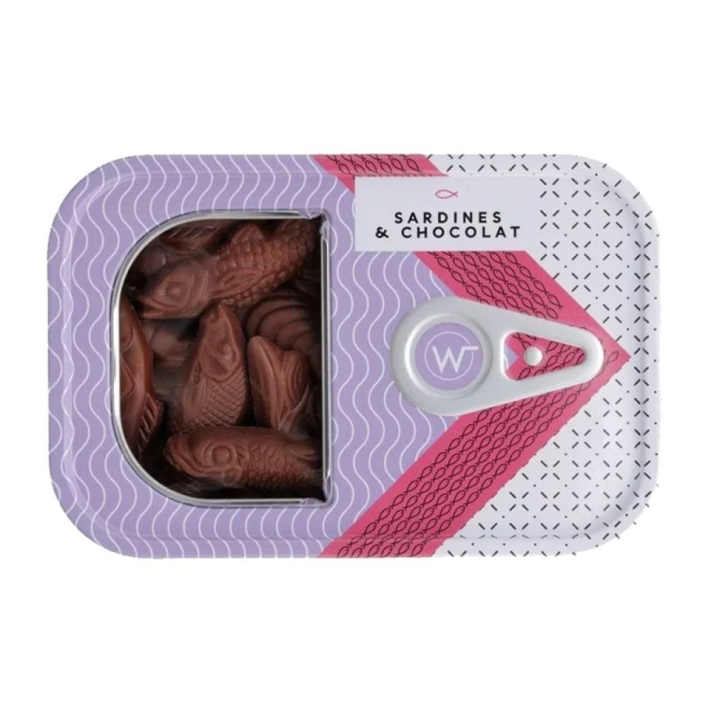 Boite de sardine en chocolat au lait 130g