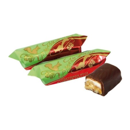 Nougat aux cacahuètes enrobé de chocolat Rotfront - Au poids