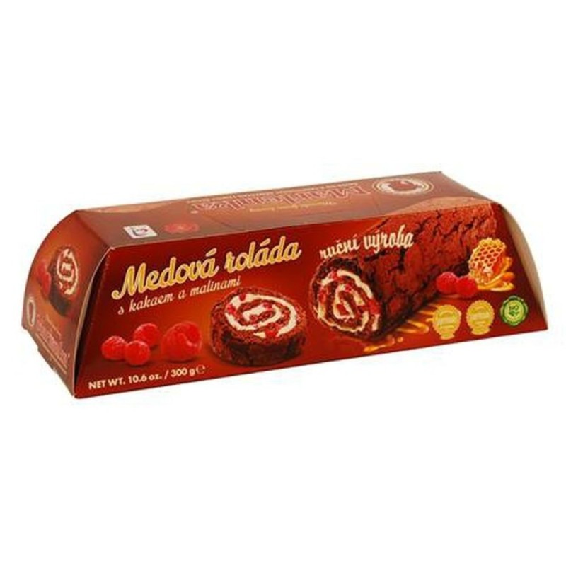 Biscuit roulé  au chocolat et à la framboise -...