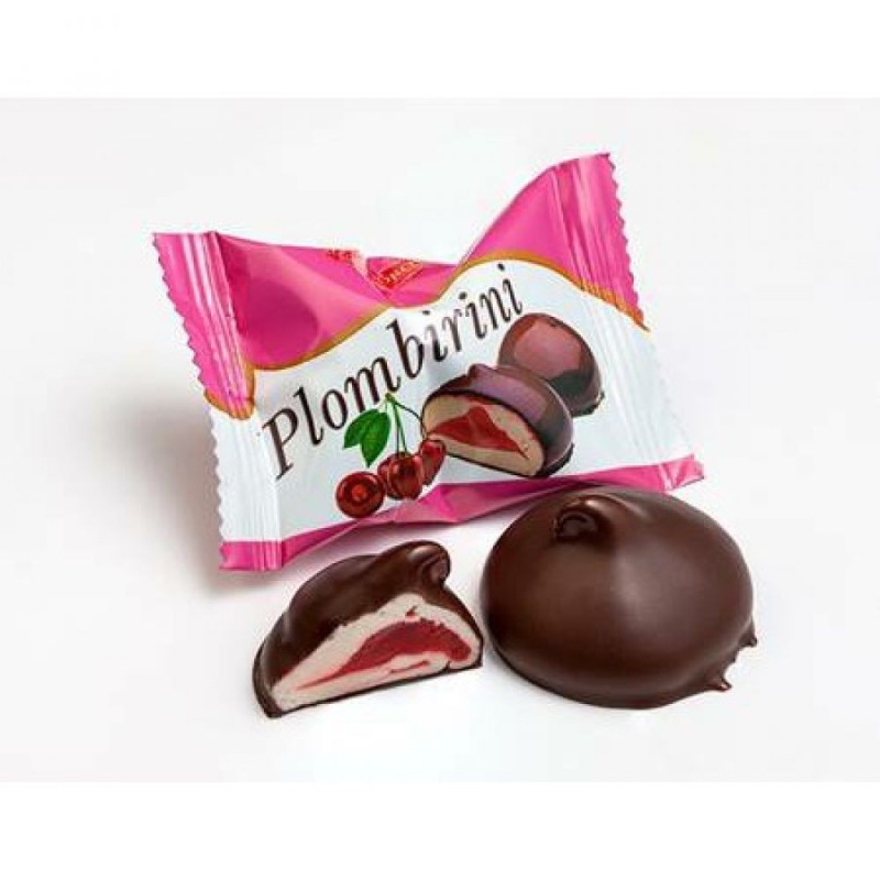 Chocolat fourré cerise Plombirini - 170 g
