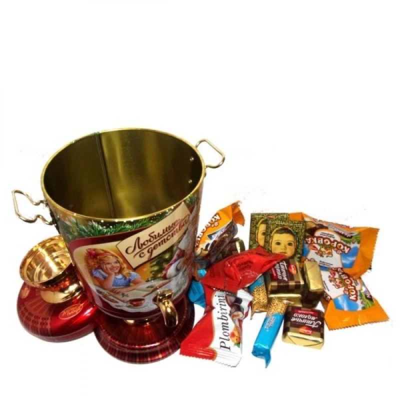 Samovar avec bonbons et chocolats - 300 g