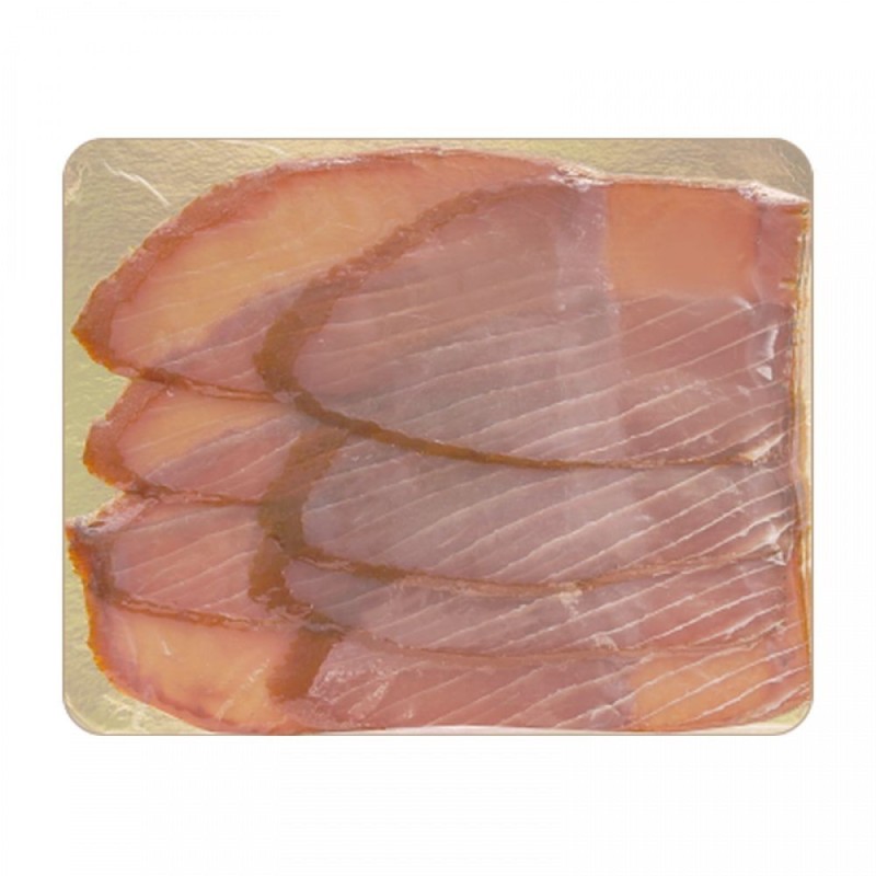 Filet de thon fumé à froid - Tranché - 200g